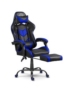 Komfortabel og stilig gamingstol, Svart-Blå