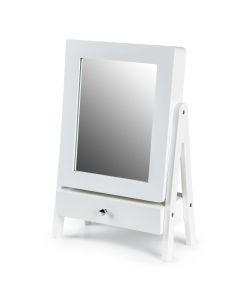 Speil med oppbevaring, Hvit